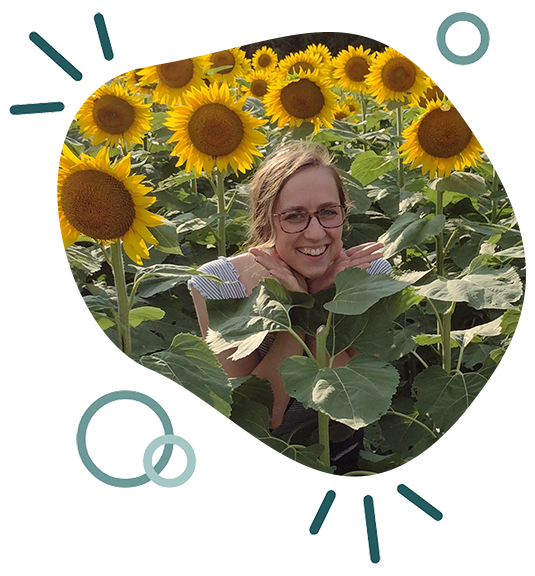 Anna Eagleman Anna Eagleman surrounded by sunflowers